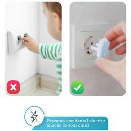 R for Rabbit Protector Socket Cover Guards Pack of 6 - White image 2