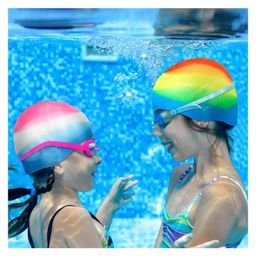 Azhari Silicon swim high quality cap (Pack of 1 ) Color May Vary image 2