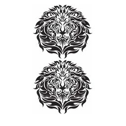 VOORKOMS Set Of 2 Lion Temporary Body Tattoos-image-15