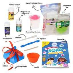 Webby DIY Soap Making Kit with Fragrance and Different Shapes - Multicolour image 3