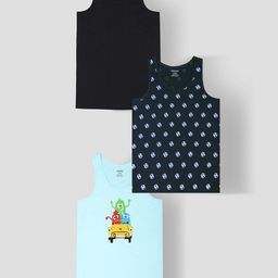 TRESNOVA Boys Pack Of 3 Pure Cotton Innerwear VestsS25CVT009A-image-61
