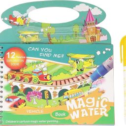 Reusable Magic Water Painting Book Magic Doodle for Kids (1Pc)-13