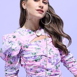 Tokyo Talkies Floral Print Cotton Top-picture-21