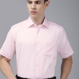 Van Heusen Pure Cotton Self Design Textured Custom Opaque Formal Shirt-image-45