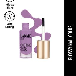 Lakme 9 to 5 Primer + Gloss Nail Color - Lilac Link - 6 ml image 3