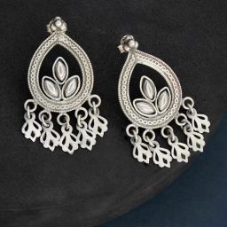 Fabindia Silver Dangler Earrings-image-30