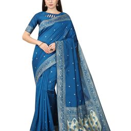 KALINI Woven Design Zari Pure Silk Banarasi Saree-image-98