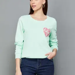 Fame Forever by Lifestyle Green Printed Sweatshirt-picture-7