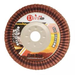 Div's Flap Disc Round Grit Size 120, Dia 4 inch (101.6 mm) Pro Metal (Pack of 10)-image-58