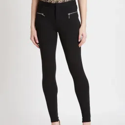 Cover Story Black Mid Rise Trousers-image-19