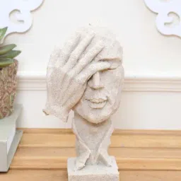 Tayhaa Off White Sand Stone Decorative Statue - Set of 1-image-53