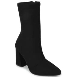 Truffle Collection Women's Black Casual Booties-picture-3
