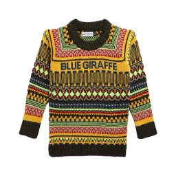 Blue Giraffe Kids Multicolor Printed Sweater-picture-37