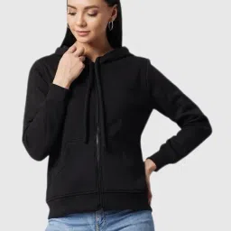 DOLCE CRUDO Black Relaxed Fit Hoodie-image-28