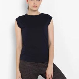 Appulse Navy Cotton Slim Fit T-Shirt-picture-39