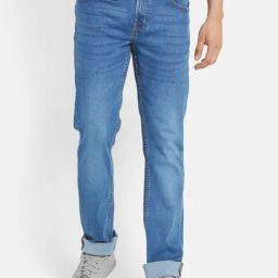 Octave Light Blue Regular Fit Lightly Washed Jeans-image-73