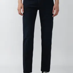 Van Heusen Navy Cotton Regular Fit Jeans-image-101