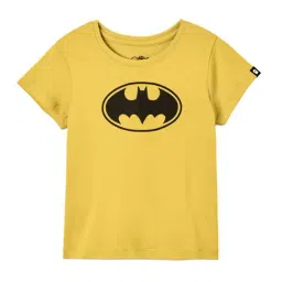 The Souled Store Kids Yellow Printed T-Shirt-image-32