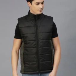 Rigo Black Regular Fit Puffer Jacket-17