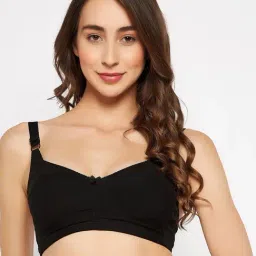Clovia Black Full Coverage Non-Wired Bra-image-28