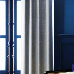 Bianca ANTELLIA GLITTER Grey Polyester 5 Ft. Window Curtain-2