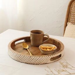 House This Agatti Multicolor Wood Woven Tray-24