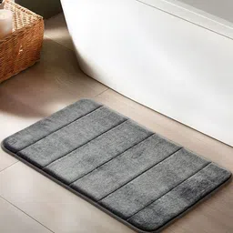 Home Centre Colour Refresh Essence Milano Grey Memory Foam 240 GSM Anti-SlipBathRugs-picture-3