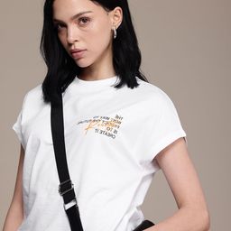 The Roadster Life Co. Typography Printed Extended Sleeves Pure Cotton Boxy T-shirt-image-19