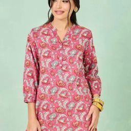 Styli Pink Printed Tunic-image-12