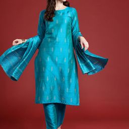 Anouk Women Ethnic Motifs Printed Regular Kurta with Trousers & Dupatta-8