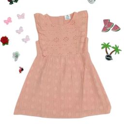Creative Kid's Girls Cream Cotton Embroidered Dress-image-32