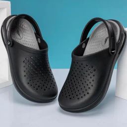 Red Tape Men's Sunnies Black Clogs-image-17