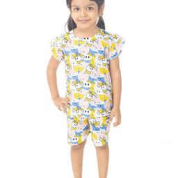 BAESD Girls Printed T-shirt with Shorts-image-15