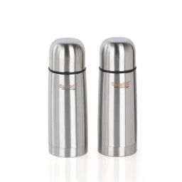 Sumeet Silver Stainless Steel 2 Water Bottles 400ml(each)-10