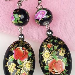 Zhupuk Contemporary Gemstone, Handcrafted, Drop Earrings-38