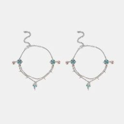 Shaya 925 Silver The Shaadi Diaries Baat Pakki Anklets-image-76