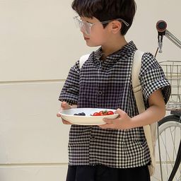 LULU & SKY Boys Checked Casual Shirt-picture-6