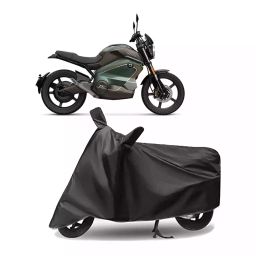 Auto Pearl Polyester Two Wheeler Cover for Vmoto Soco Super Soco TC Wanderer (Grey)-image-78