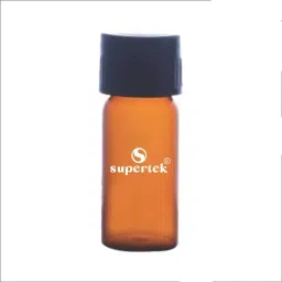 Supertek 5 ml Flat Bottom Amber Culture Tube With Stopper, 17.139.1655 (Pack of 100)-30