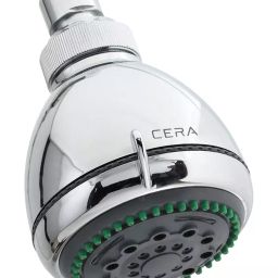 CERA 80 mm Round ABS Silver Wall Mount Overhead Rain Shower F7020301AB-30