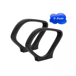 RW REST WELL Polypropylene Size  Medium Black Rectangular Chair Handle 10 Piece Set-12
