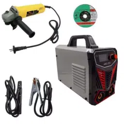 Hillgrove 252 Amp MMA Inverter Arc Welding Machine & 850 W Angle Grinder Combo, HGCM298M1-31