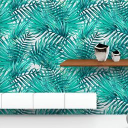 ArtzFolio Printed UV-Resistant Anti-Bacterial Tropical Palm LeavesPeel & Stick Wallpaper-image-70