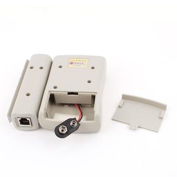 Moelissa Ms-Lt02 Rj45&Rj11 Network Cable Tester,Battery Powered,Grey image 2