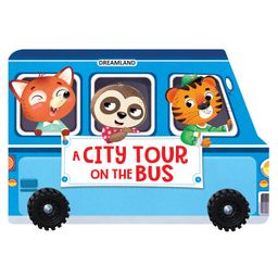 A City Tour on the Bus- A Shaped Board book with Wheels by Dreamland Publications  - English-22