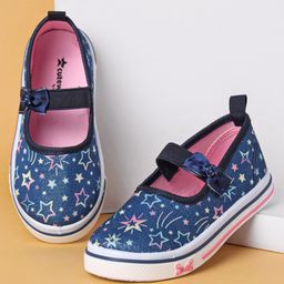 Cute Walk by Babyhug Casual Shoes Stars Print - Blue-picture-3