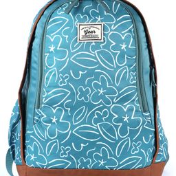 Gear Triumph Floral Print Backpack Blue Tan- 18 Inches-image-80