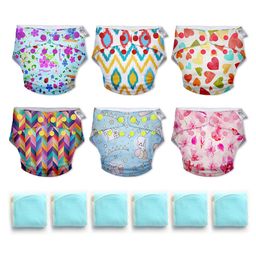 SuperBottoms Cloth Diapers For Babies Value Freesize UNO New Version Combo Pack of 6- Multicolor-21