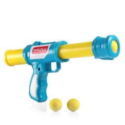 Babyhug Premium Blaster Gun with 6 Foam Balls - Blue & Yellow-12