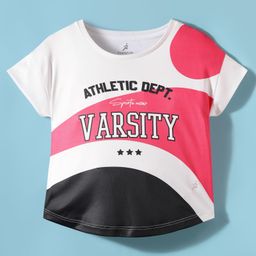 Pine Active Knit Half Sleeves T-Shirt With Text Print - White-image-19
